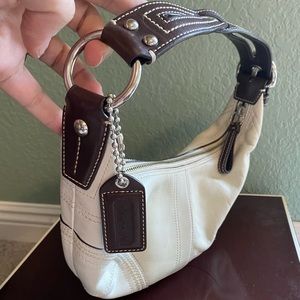 Hobo White Leather Coach Purse